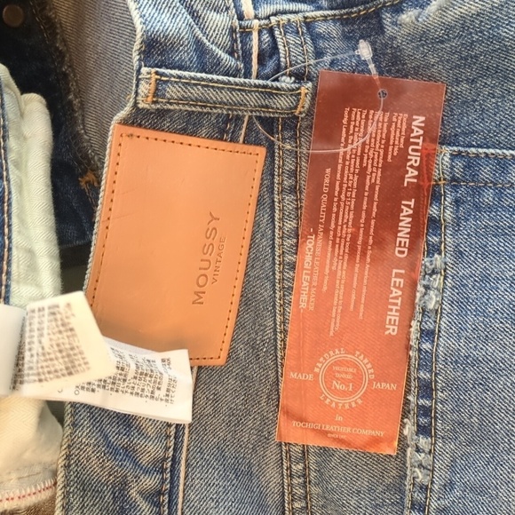 Moussy Vintage MV Saint Charles Remake Flare in blue made in Japan denim size 32 - Picture 16 of 16